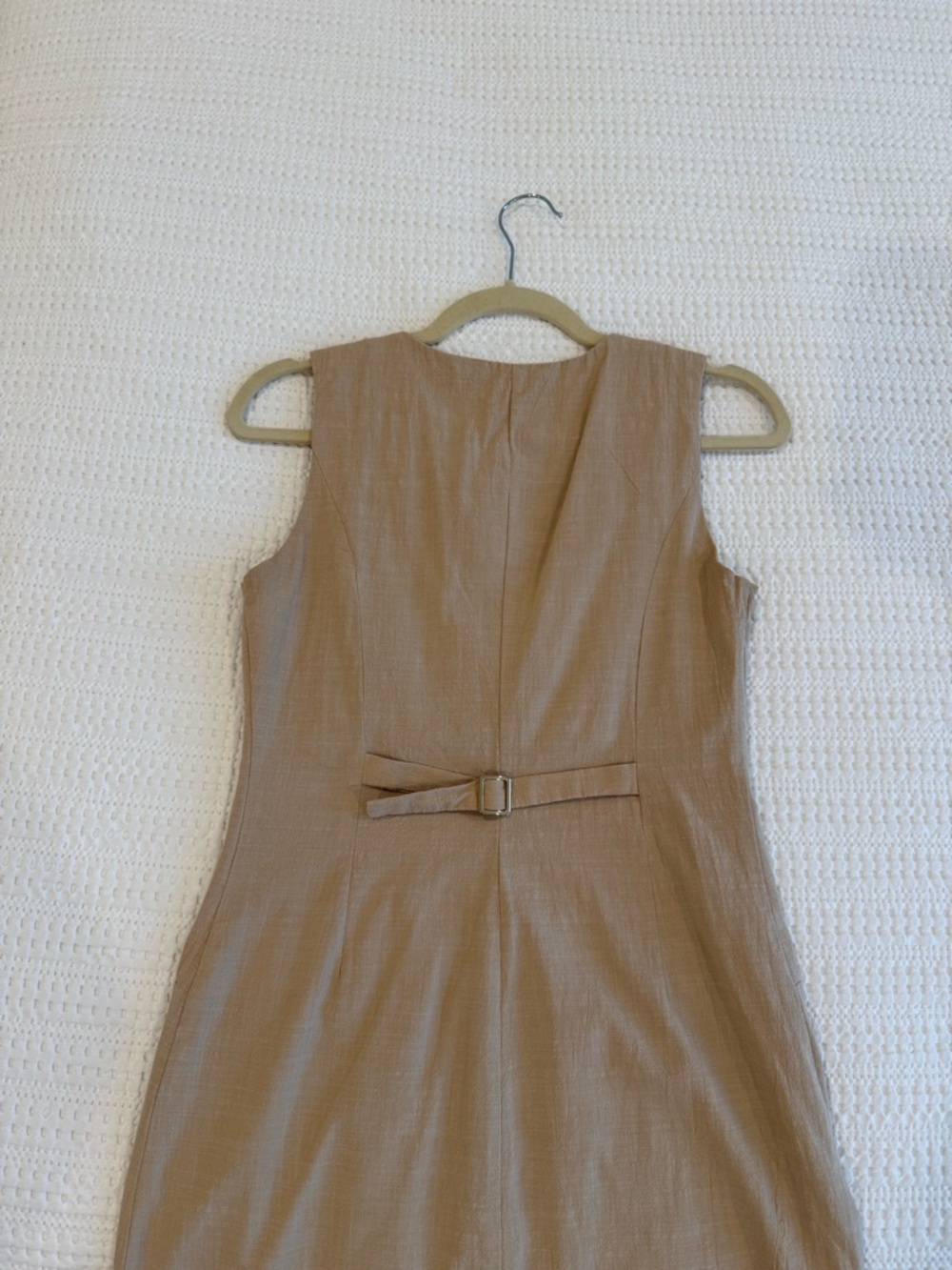 Commense Sleeveless Mini Dress in Tan - Picture 3 of 7